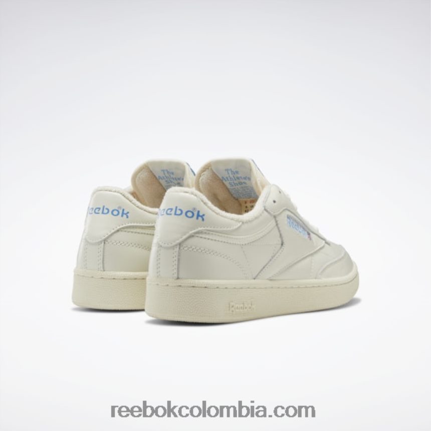 tiza/alabastro/azul esencial zapatos vintage club c 85 Reebok D260LP16