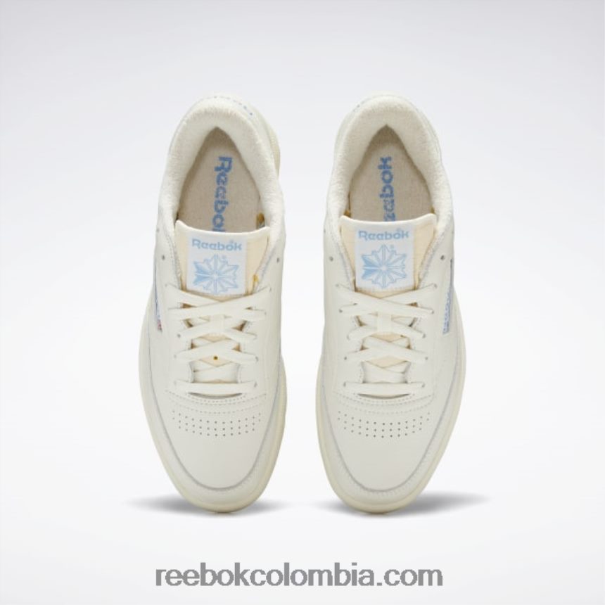 tiza/alabastro/azul esencial zapatos vintage club c 85 Reebok D260LP16
