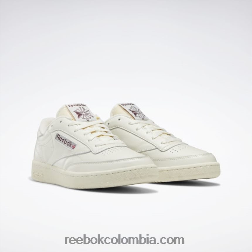 tiza/alabastro/granate zapatos vintage club c 85 Reebok D260LP15
