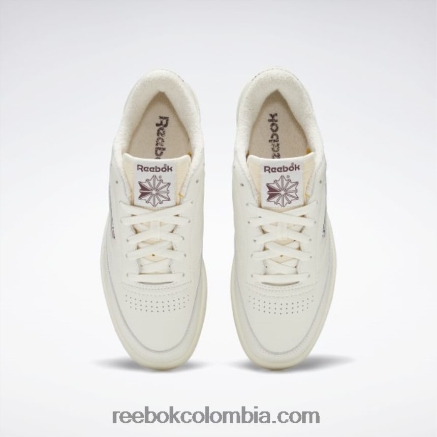 tiza/alabastro/granate zapatos vintage club c 85 Reebok D260LP15