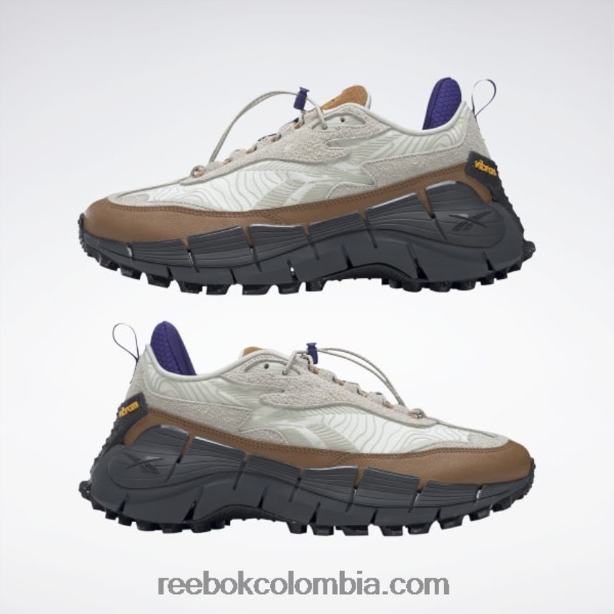 tiza/alabastro/marrón salvaje zapatillas zig kinetica 2.5 edge Reebok D260LP109