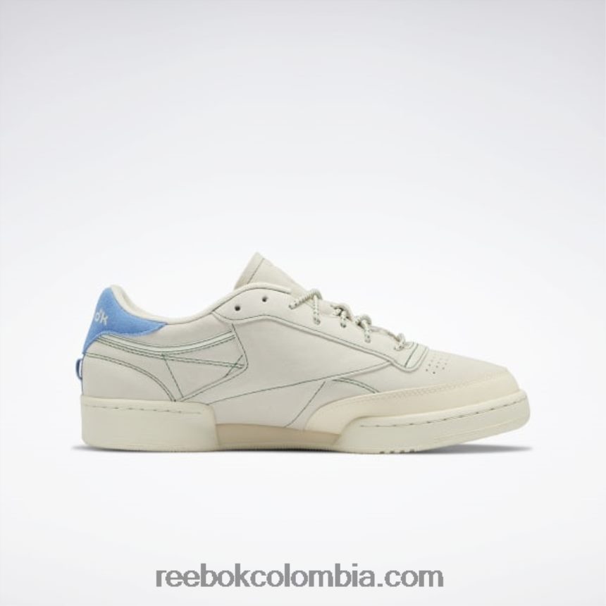 tiza/alabastro/verde cañada zapatos club c 85 Reebok D260LP326