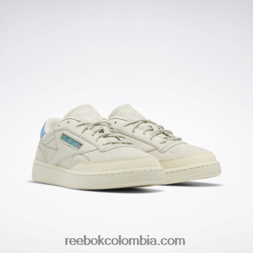 tiza/alabastro/verde cañada zapatos club c 85 Reebok D260LP326