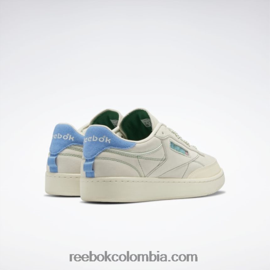 tiza/alabastro/verde cañada zapatos club c 85 Reebok D260LP326