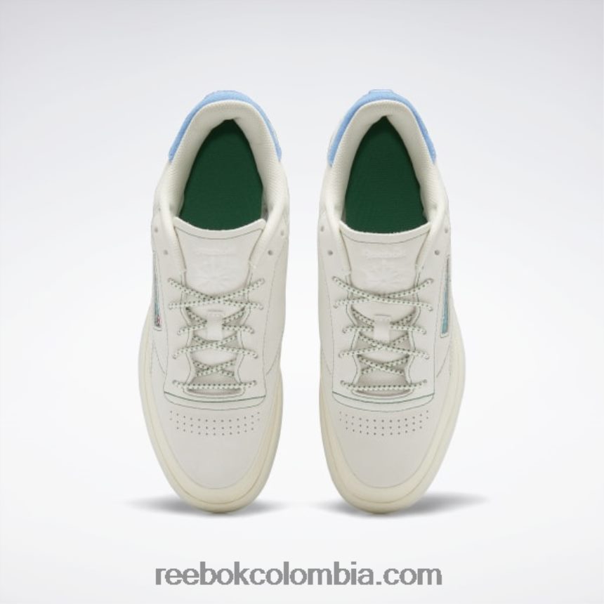 tiza/alabastro/verde cañada zapatos club c 85 Reebok D260LP326