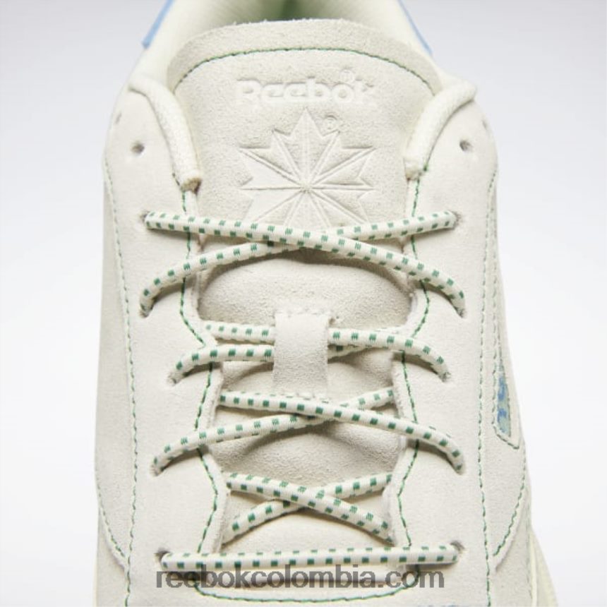 tiza/alabastro/verde cañada zapatos club c 85 Reebok D260LP326