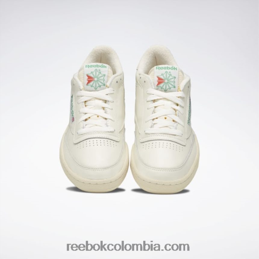 tiza/blanco papel/verde cañada zapatos vintage club c 85 Reebok D260LP11