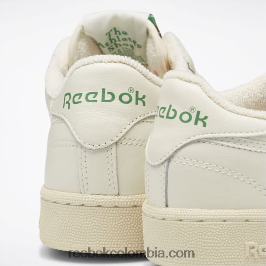 tiza/blanco papel/verde cañada zapatos vintage club c 85 Reebok D260LP11
