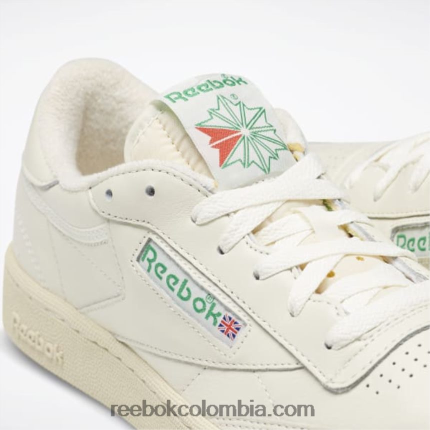 tiza/blanco papel/verde cañada zapatos vintage club c 85 Reebok D260LP11