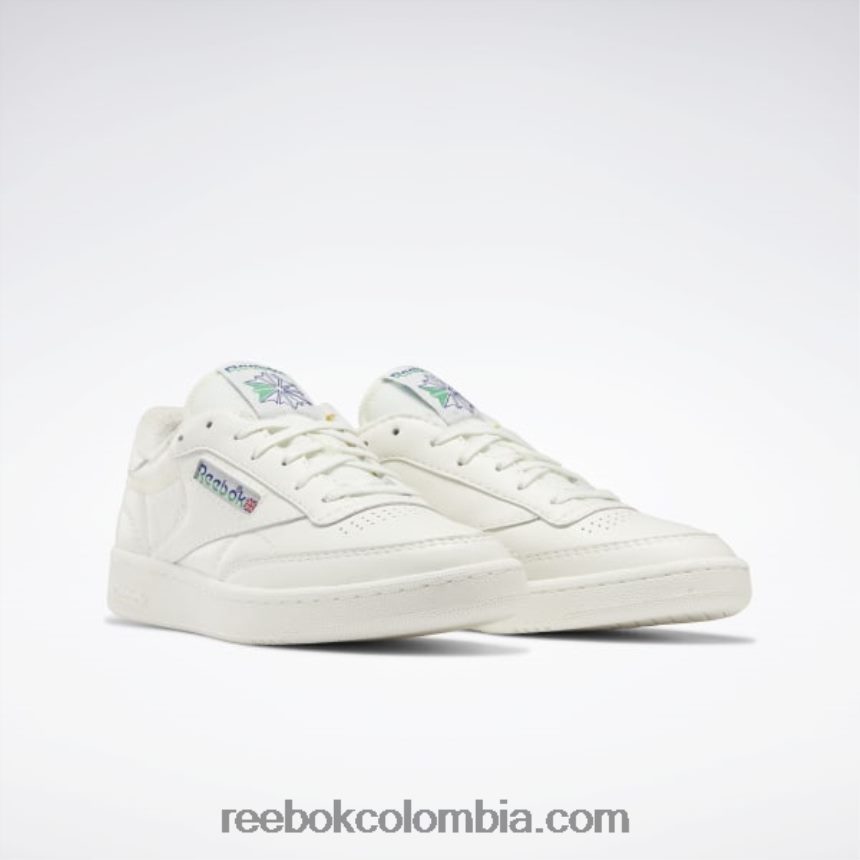tiza/cobalto clásico/verde cañada zapatos vintage club c 85 Reebok D260LP274