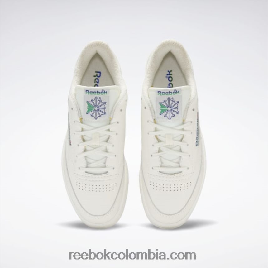 tiza/cobalto clásico/verde cañada zapatos vintage club c 85 Reebok D260LP274