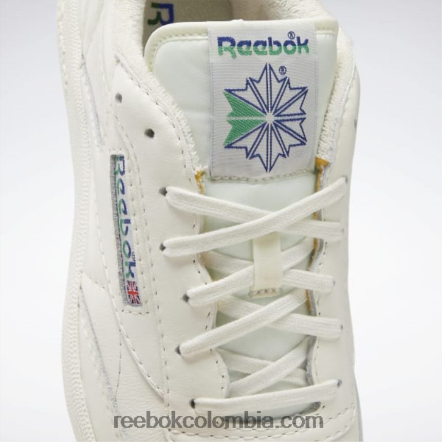 tiza/cobalto clásico/verde cañada zapatos vintage club c 85 Reebok D260LP274