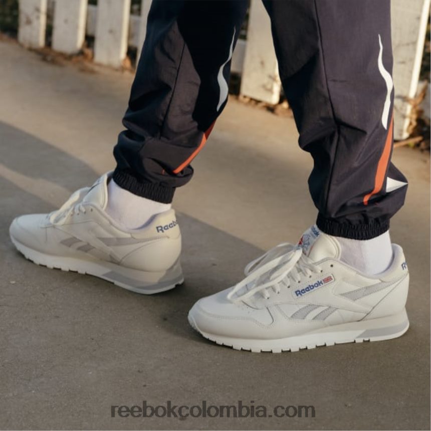 tiza/lgh gris sólido/alabastro zapatos de cuero clasicos Reebok D260LP125