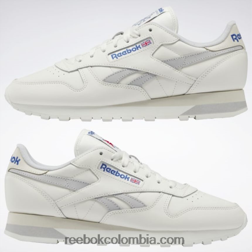 tiza/lgh gris sólido/alabastro zapatos de cuero clasicos Reebok D260LP125