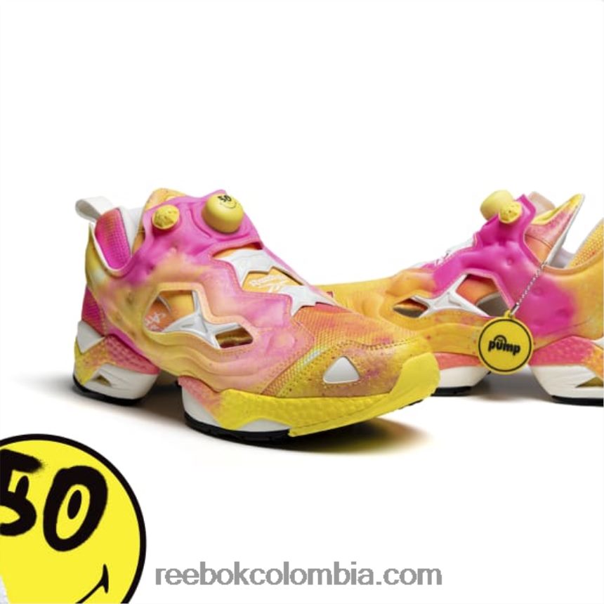 tiza/núcleo negro smiley instapump furia zapatos Reebok D260LP197