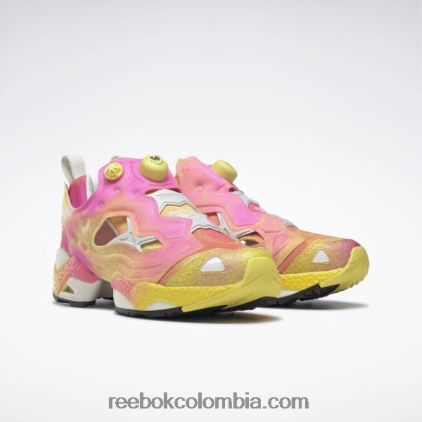 tiza/núcleo negro smiley instapump furia zapatos Reebok D260LP197
