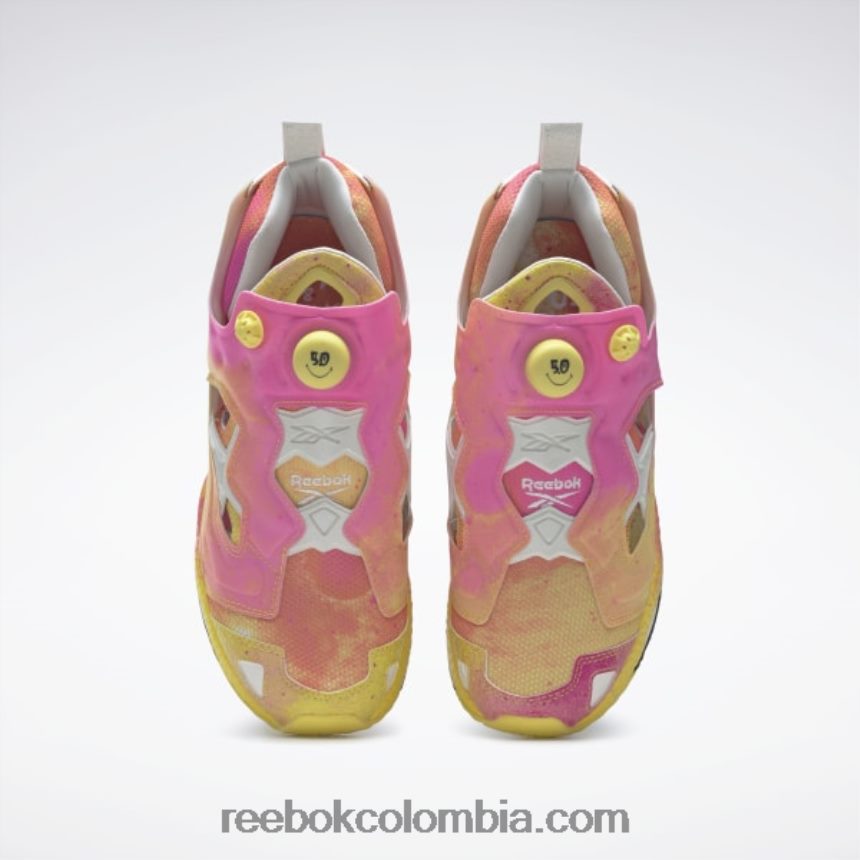 tiza/núcleo negro smiley instapump furia zapatos Reebok D260LP197