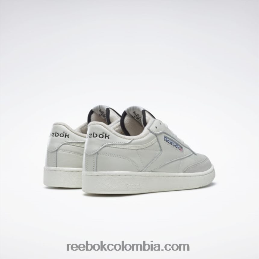 tiza/negro/vector azul zapatos vintage club c 85 Reebok D260LP174