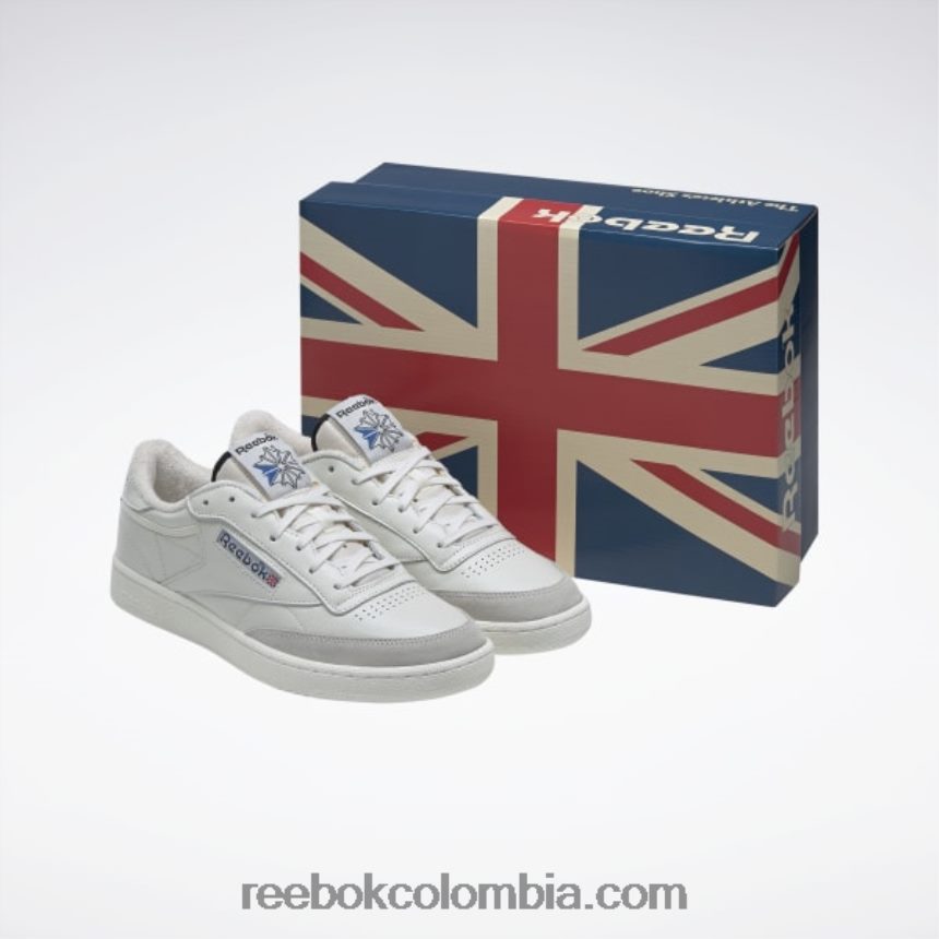 tiza/negro/vector azul zapatos vintage club c 85 Reebok D260LP174