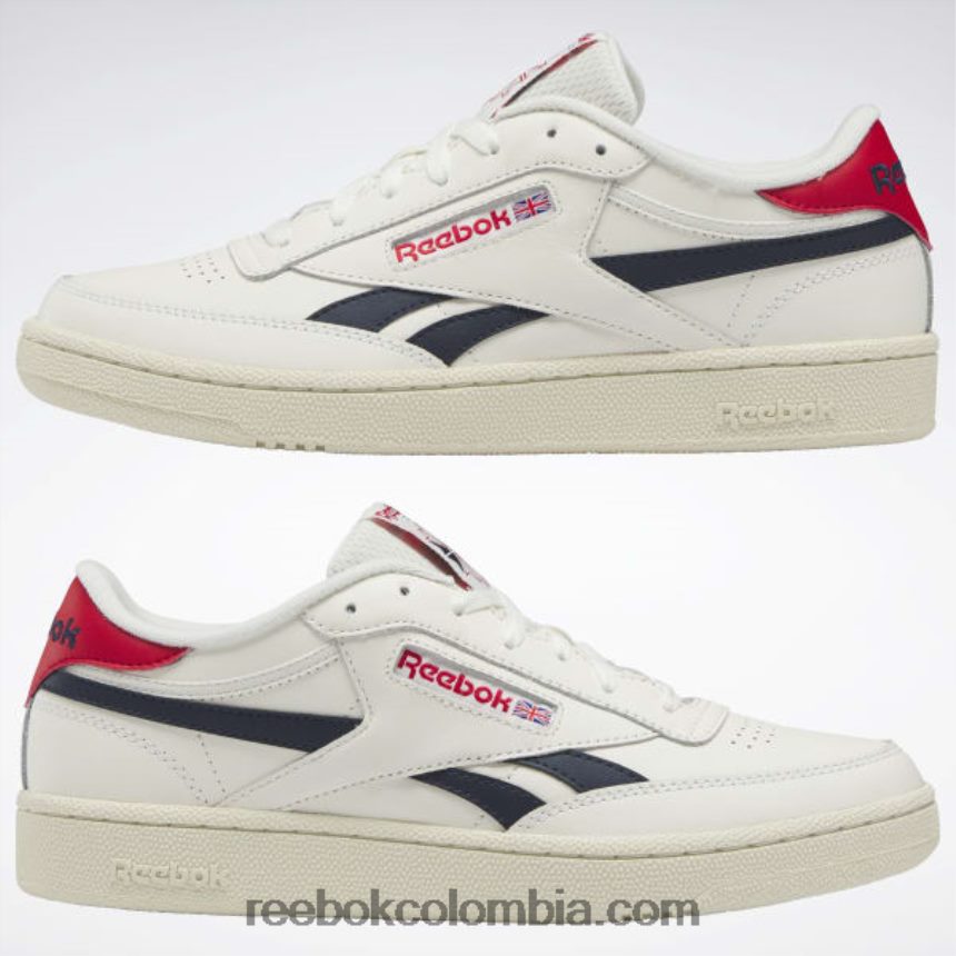 tiza/vector azul marino/vector rojo club c venganza zapatos Reebok D260LP74