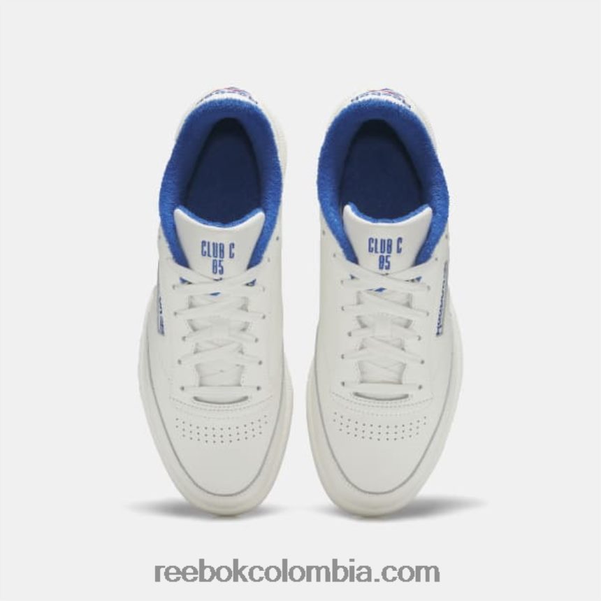 tiza/vector azul/vector rojo zapatos club c 85 Reebok D260LP798