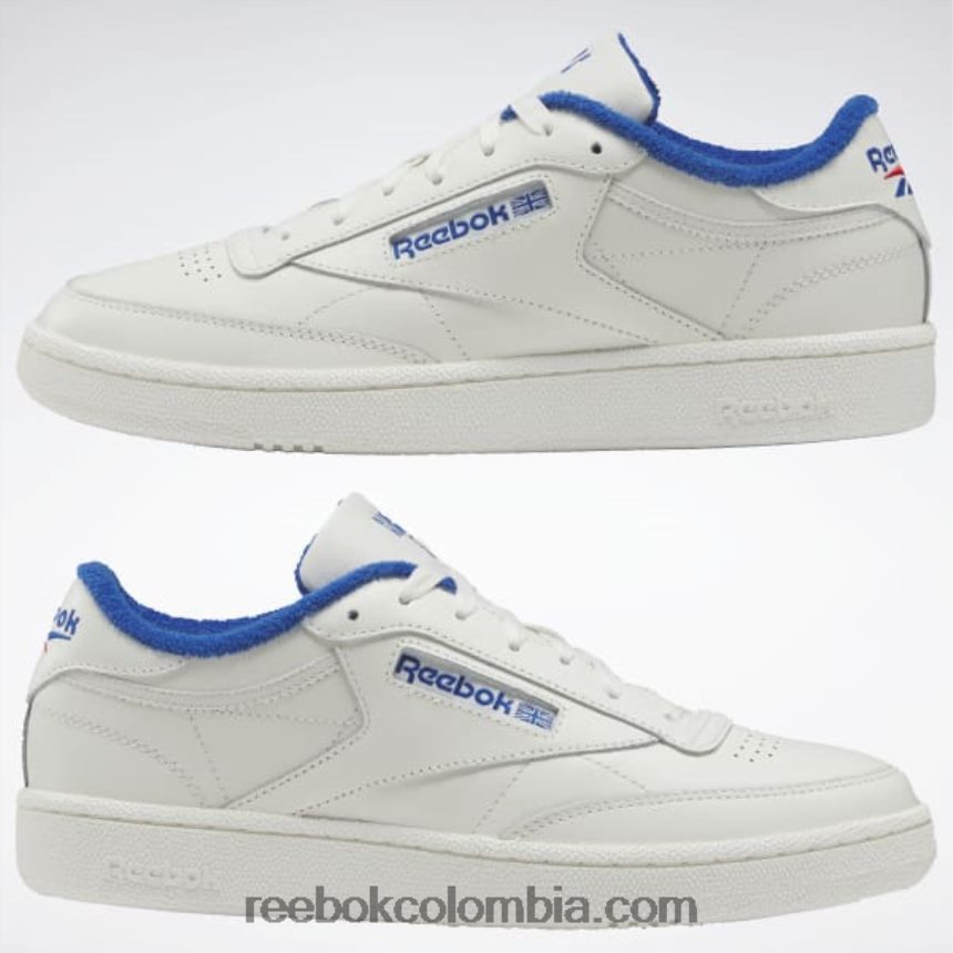 tiza/vector azul/vector rojo zapatos club c 85 Reebok D260LP798