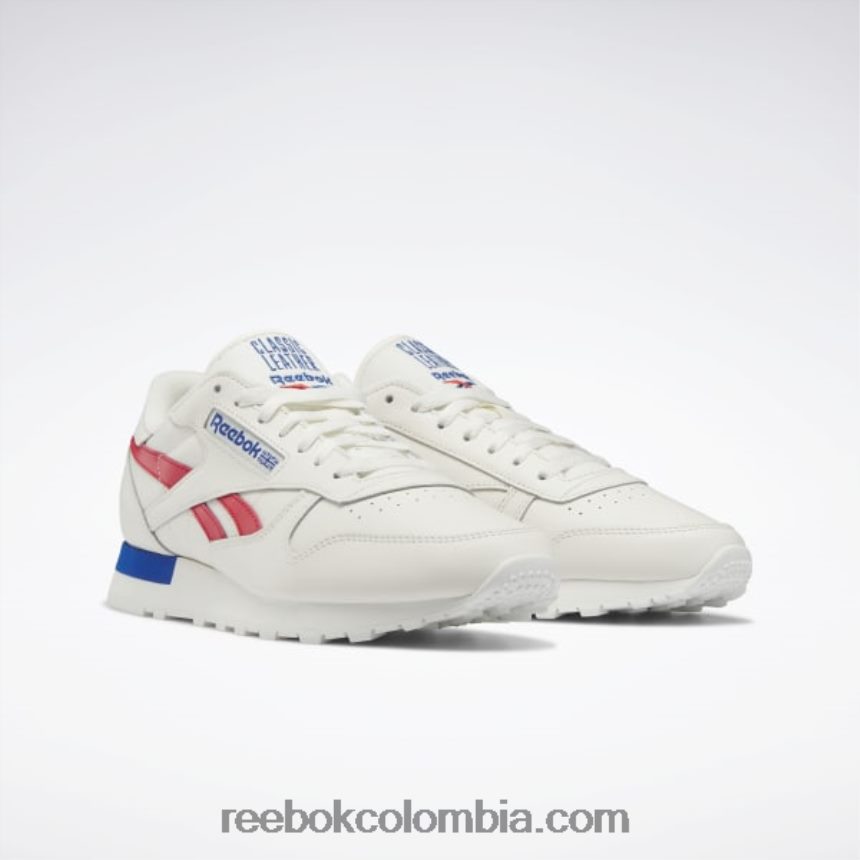 tiza/vector rojo/vector azul zapatos de cuero clasicos Reebok D260LP683