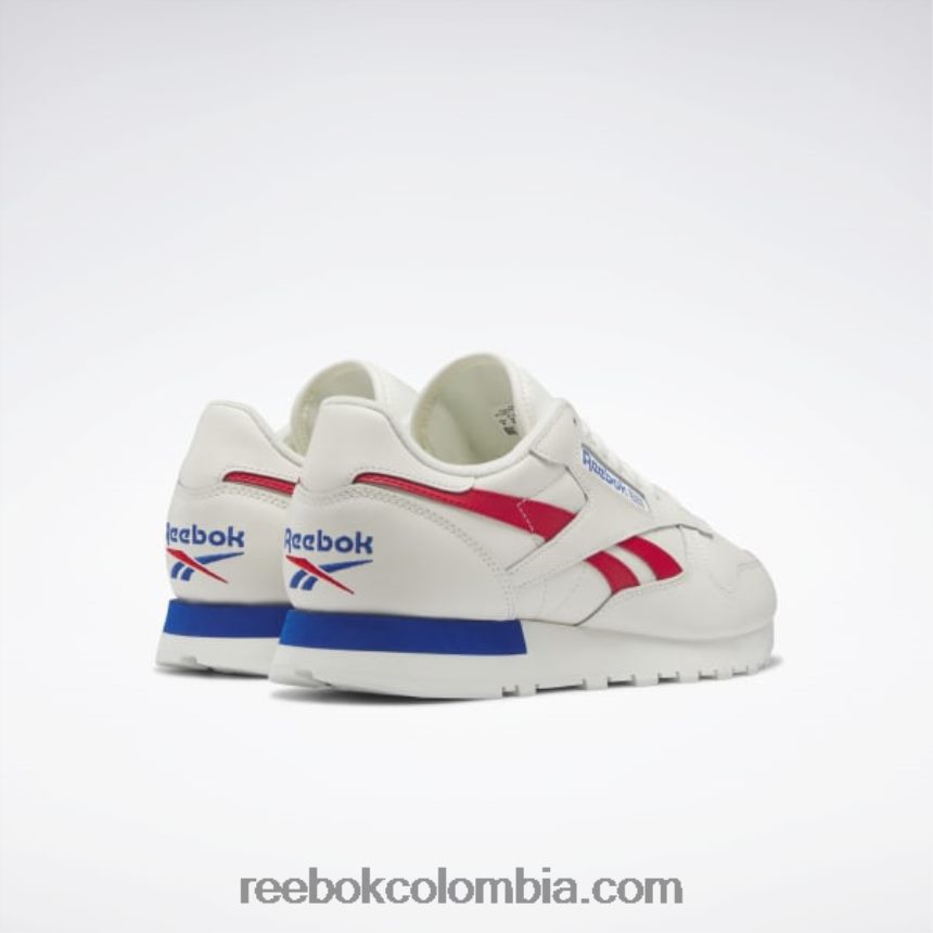 tiza/vector rojo/vector azul zapatos de cuero clasicos Reebok D260LP683