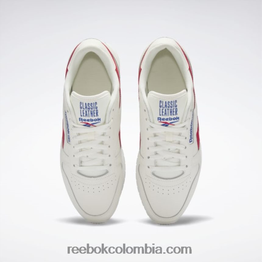 tiza/vector rojo/vector azul zapatos de cuero clasicos Reebok D260LP683