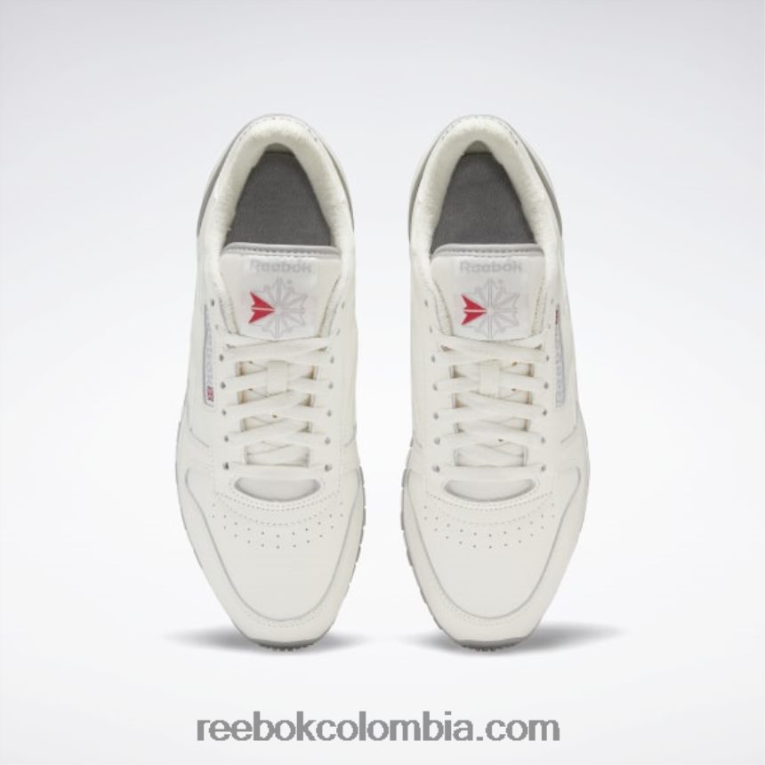 tiza/vector rojo zapatos clásicos de cuero vintage 1983 Reebok D260LP767