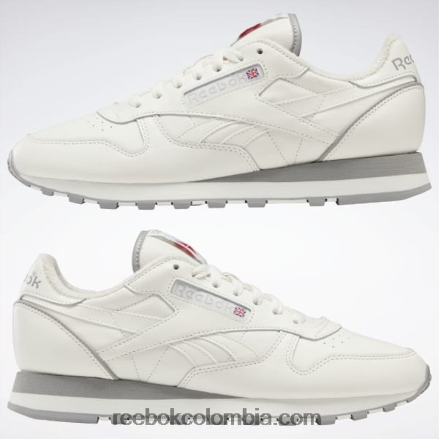 tiza/vector rojo zapatos clásicos de cuero vintage 1983 Reebok D260LP767