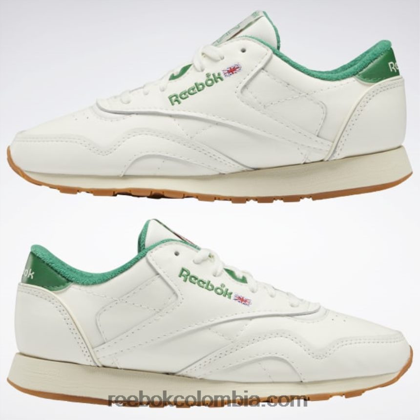 tiza/verde cañada/alabastro zapatos clásicos de cuero más Reebok D260LP591