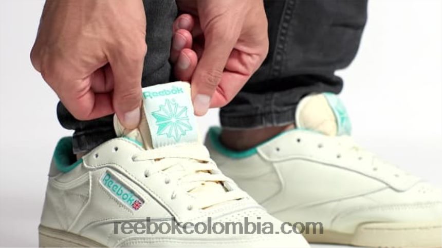 tiza vintage s23-r/blanco papel/verde azulado clásico zapatos vintage club c 85 Reebok D260LP73