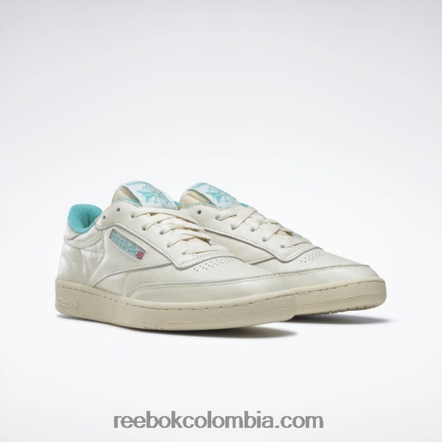 tiza vintage s23-r/blanco papel/verde azulado clásico zapatos vintage club c 85 Reebok D260LP73