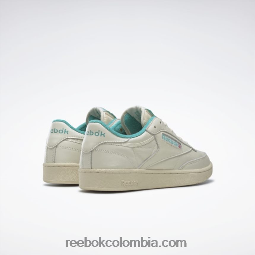 tiza vintage s23-r/blanco papel/verde azulado clásico zapatos vintage club c 85 Reebok D260LP73