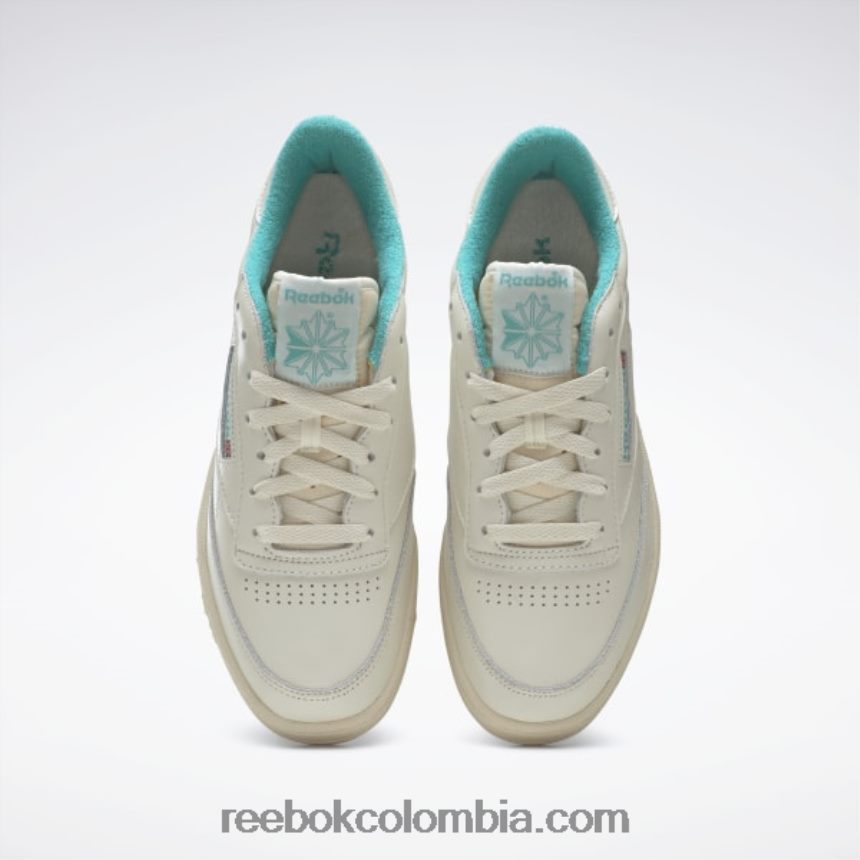 tiza vintage s23-r/blanco papel/verde azulado clásico zapatos vintage club c 85 Reebok D260LP73