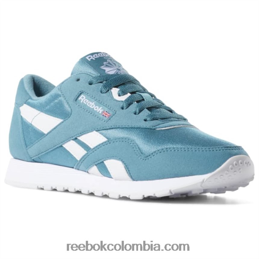 turquesa/blanco zapatos clasicos color nylon Reebok D260LP955