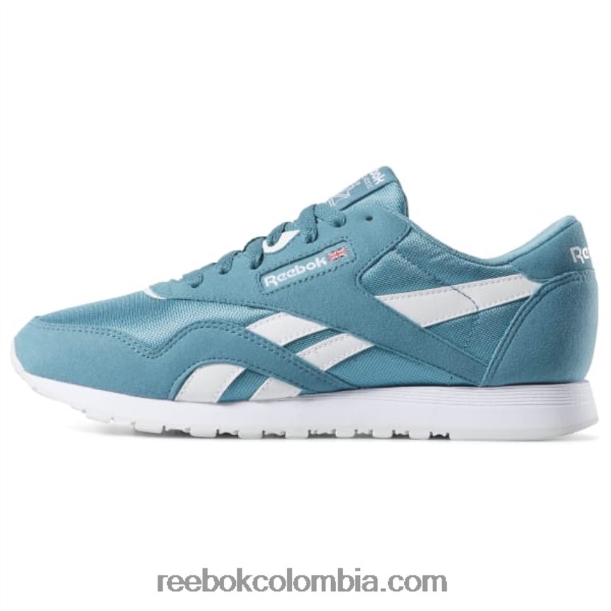 turquesa/blanco zapatos clasicos color nylon Reebok D260LP955