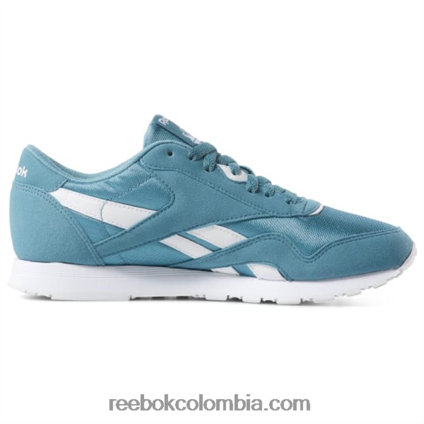turquesa/blanco zapatos clasicos color nylon Reebok D260LP955
