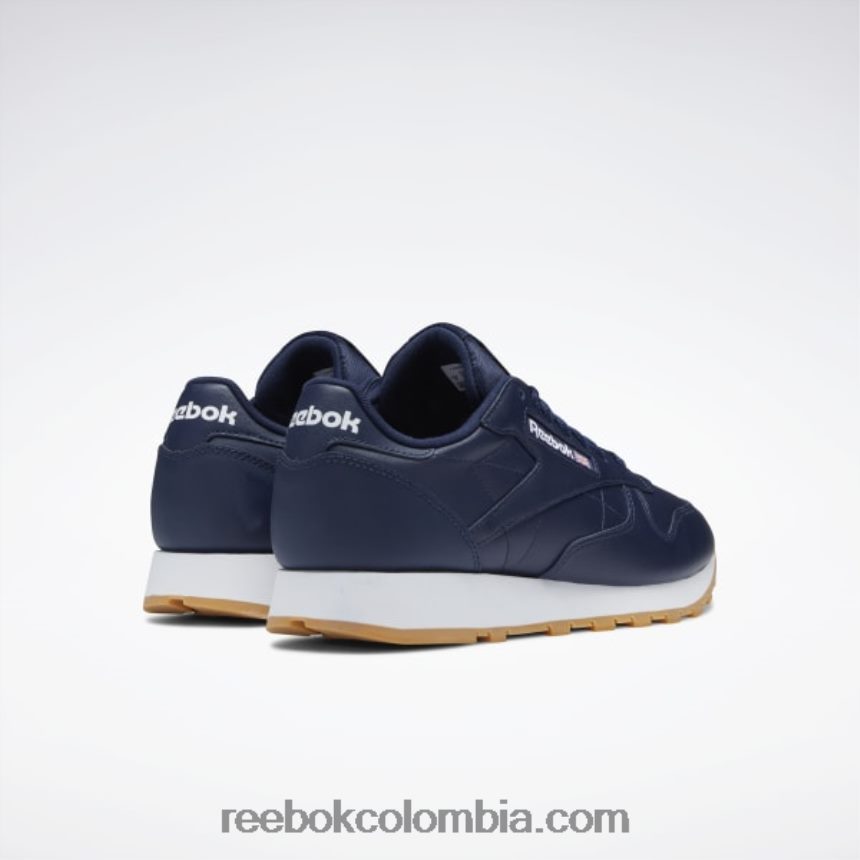 vector azul marino/ftwr blanco/reebok rubber gum-03 zapatos de cuero clasicos Reebok D260LP105