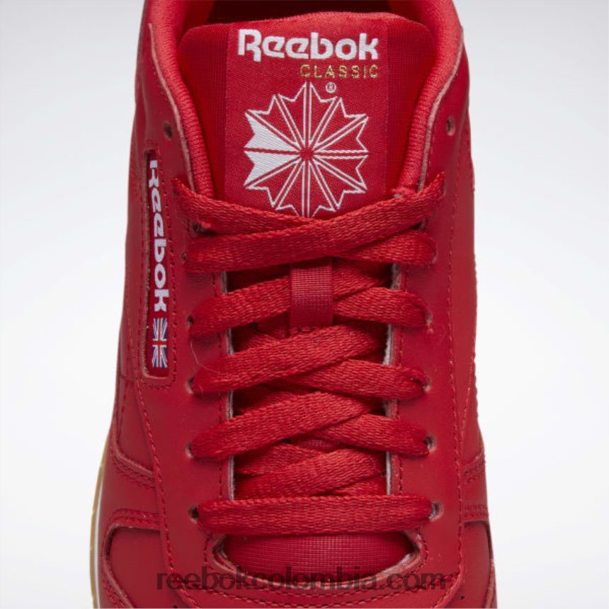 vector rojo/ftwr blanco/reebok rubber gum-03 zapatos de cuero clasicos Reebok D260LP126