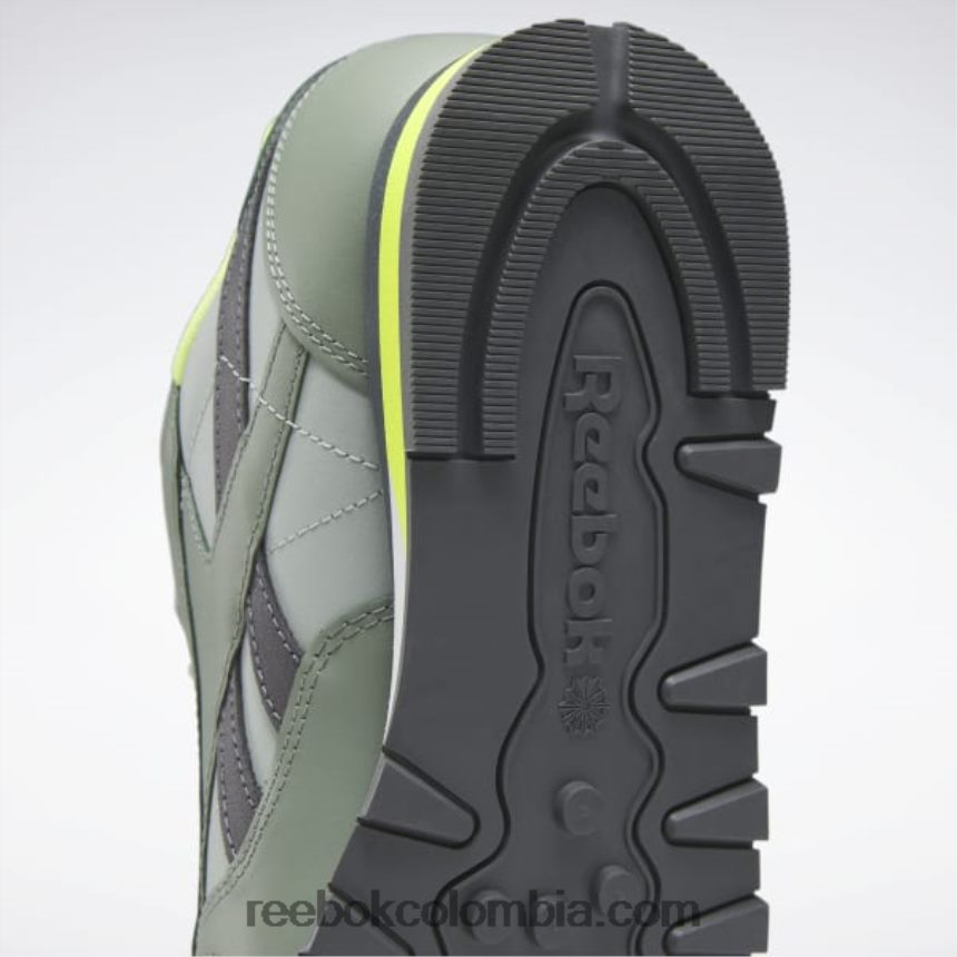 verde armonía/spray de mar/gris puro 7 zapatos de cuero clasicos Reebok D260LP123