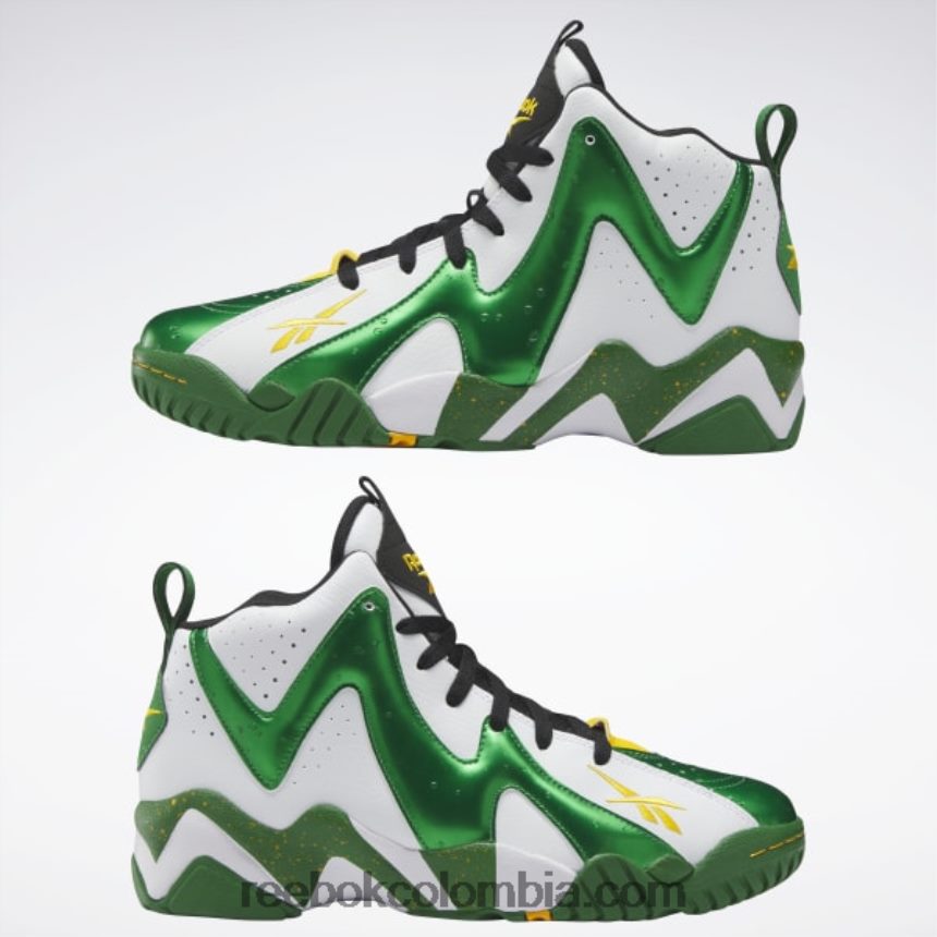 verde cañada/ftwr blanco/núcleo negro zapatillas de baloncesto hurrikaze ii Reebok D260LP149