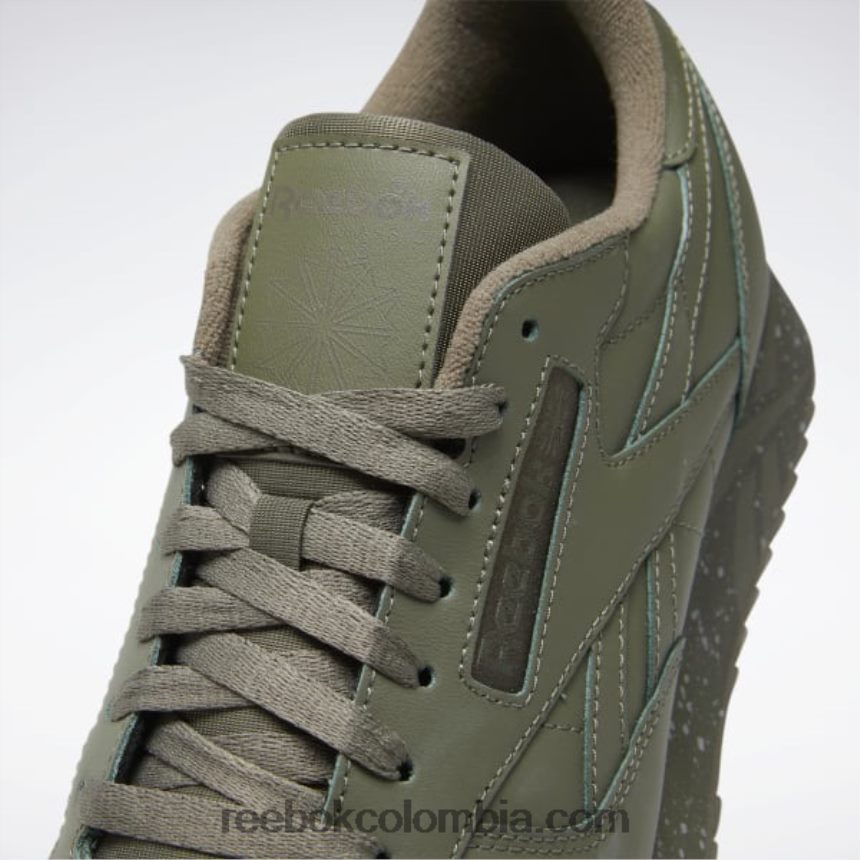 verde cazador/gris puro 3/verde militar zapatos clásicos de cuero ondulado Reebok D260LP238