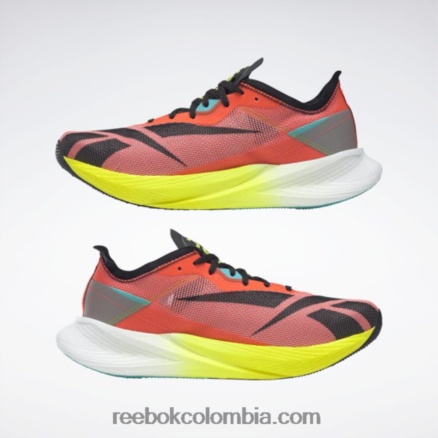 bengala naranja/lila infundido/amarillo ácido zapatos para correr floatride energy x Reebok D260LP271