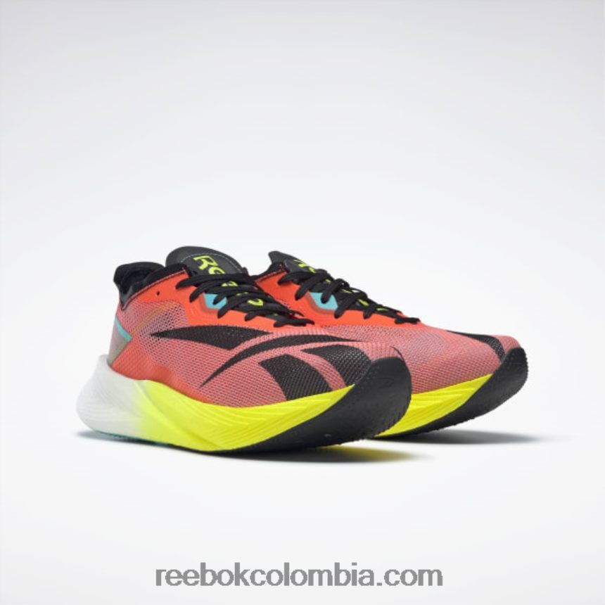 bengala naranja/lila infundido/amarillo ácido zapatos para correr floatride energy x Reebok D260LP271