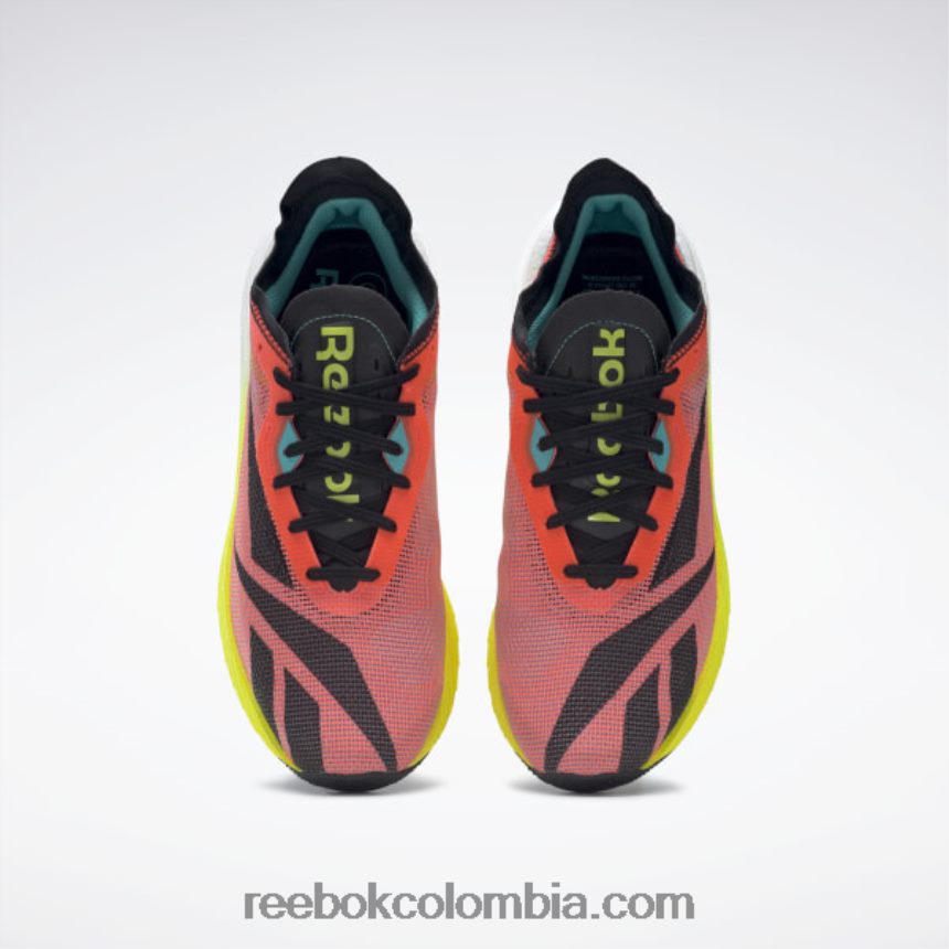 bengala naranja/lila infundido/amarillo ácido zapatos para correr floatride energy x Reebok D260LP271