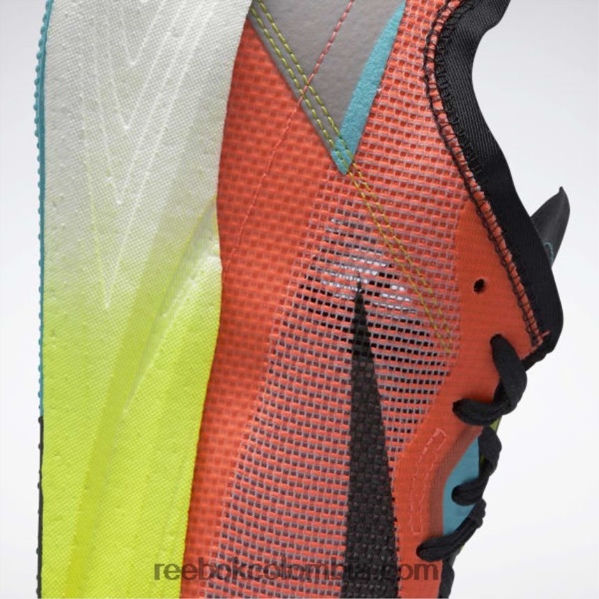 bengala naranja/lila infundido/amarillo ácido zapatos para correr floatride energy x Reebok D260LP271
