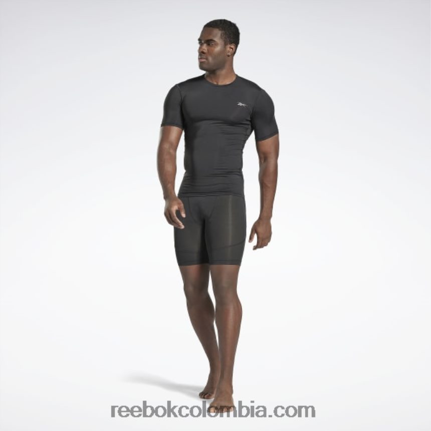 hombres noche negra calzoncillos de compresión Reebok D260LP1360