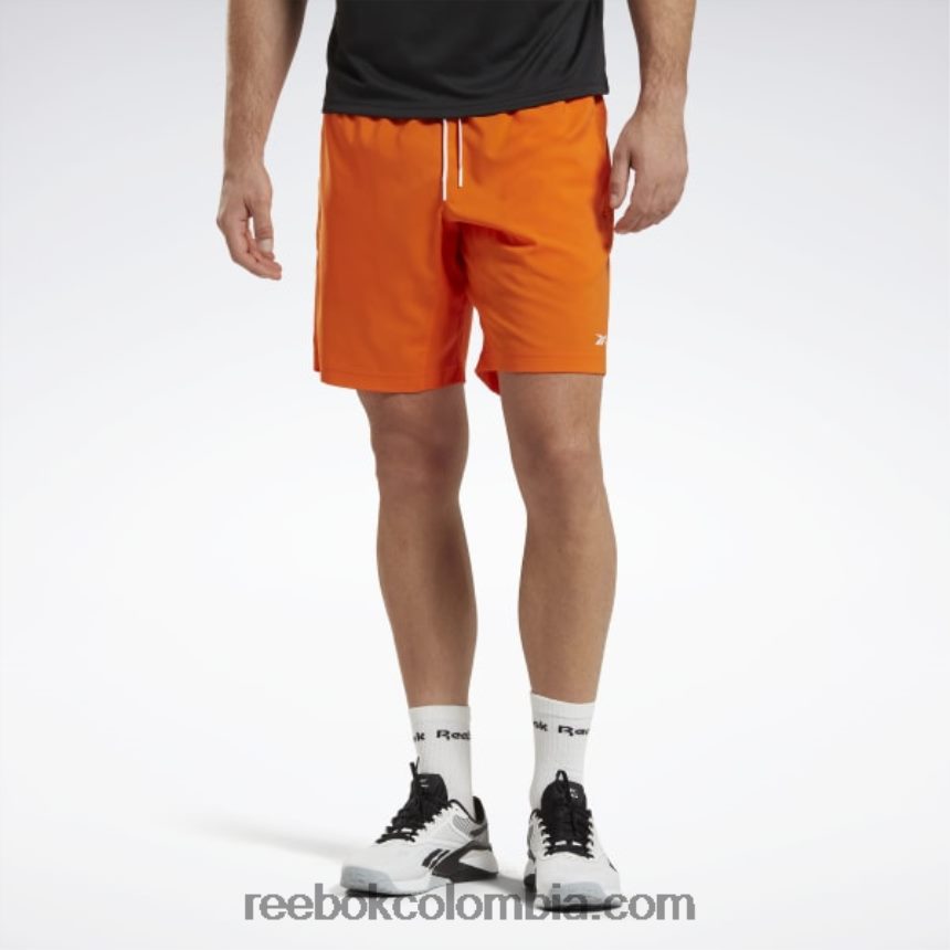 hombres aplastar naranja s23-r pantalones cortos listos para entrenar Reebok D260LP1156